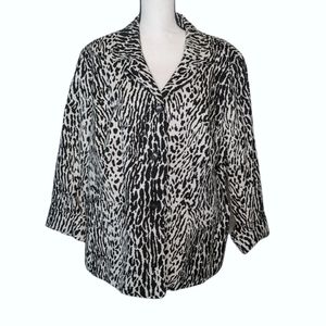 SOLD NWT Talbots Jacket Blazer Animal Print Size 24W